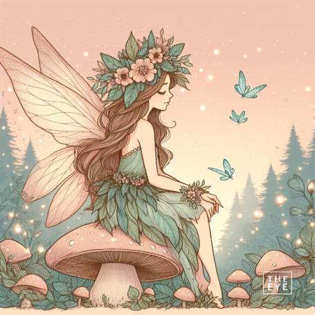 Un hada en un estilo de pinturas pastel Un hada en un estilo de pinturas pastel