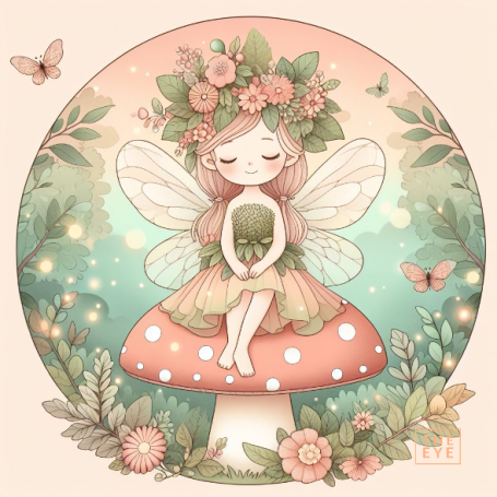 Un hada en un estilo de pinturas pastel Un hada en un estilo de pinturas pastel